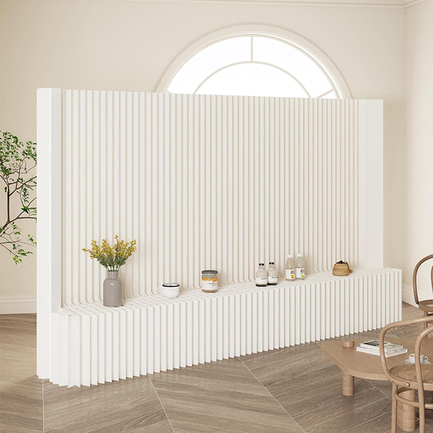 HELLOpoper Portable Kraft Paper Display Shelves, Foldable Retail Stand for Pop-Ups & Exhibitions