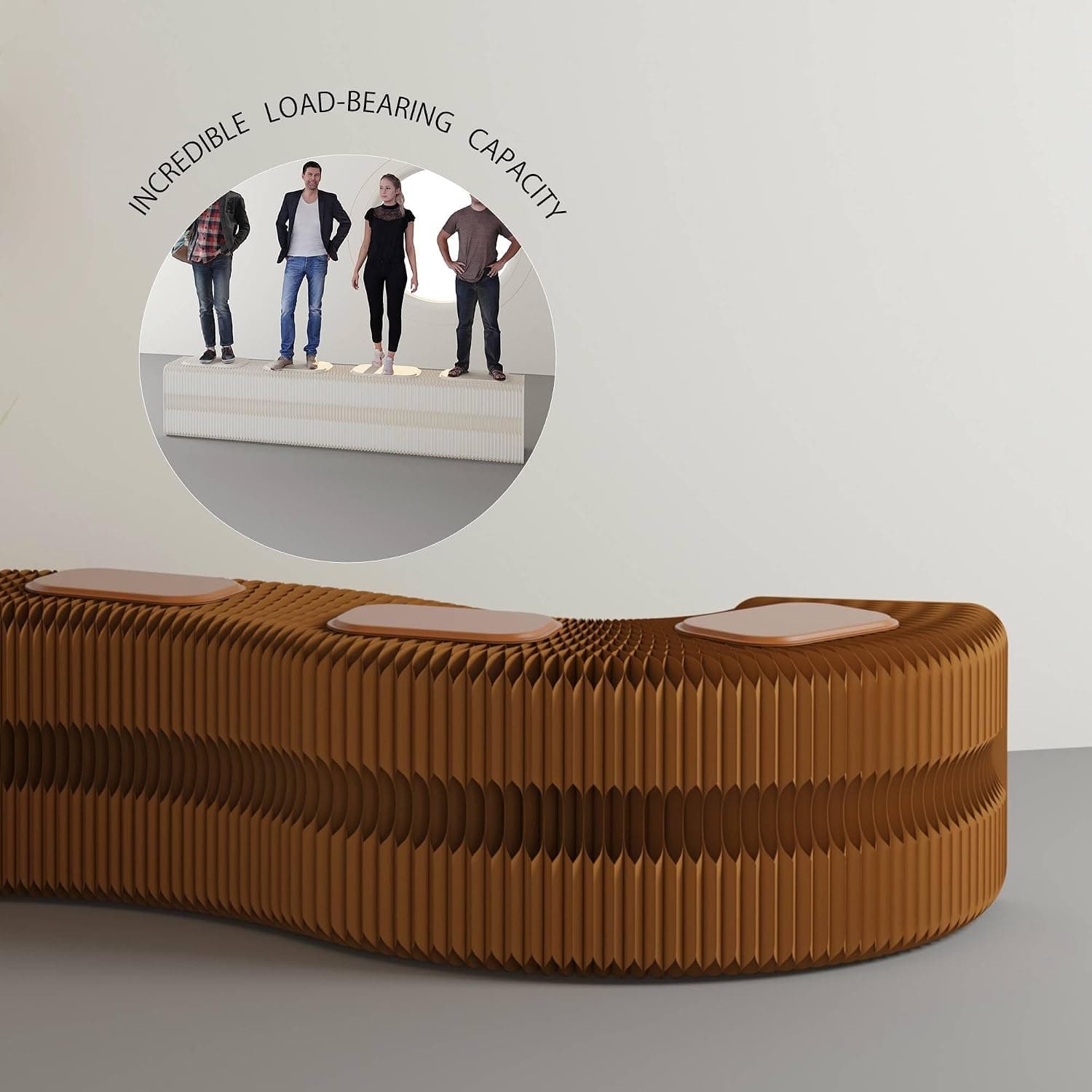 HELLOpoper Multifunctional,Creative,Stylish Folding Bench That Allows Adjustable Length Customizable Shapes,Suitable for Various Settings Such as Living Rooms,bedrooms,cafés.