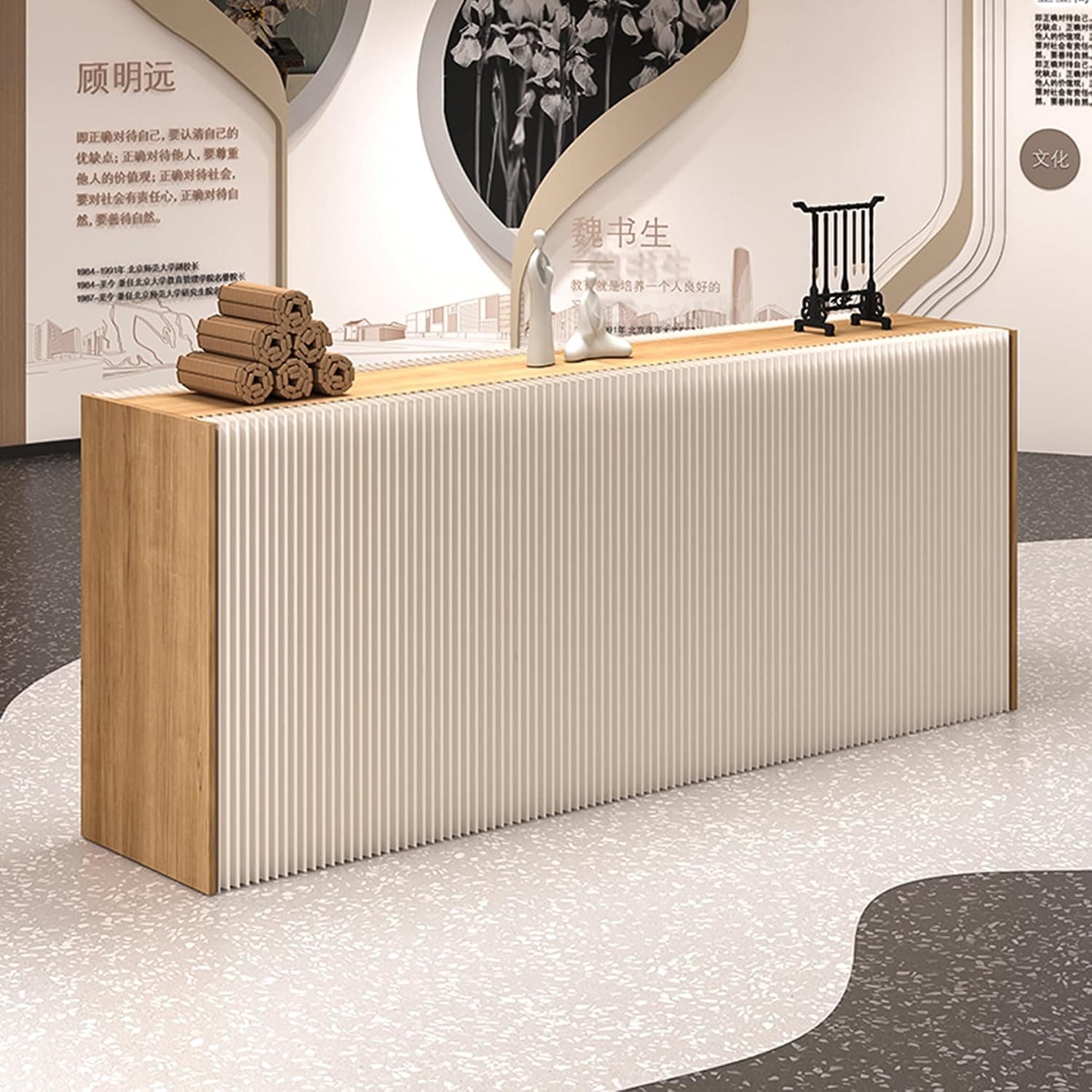 HELLOpoper Portable Low Room Partition, Foldable Kraft Paper Divider for Counters & Displays 3
