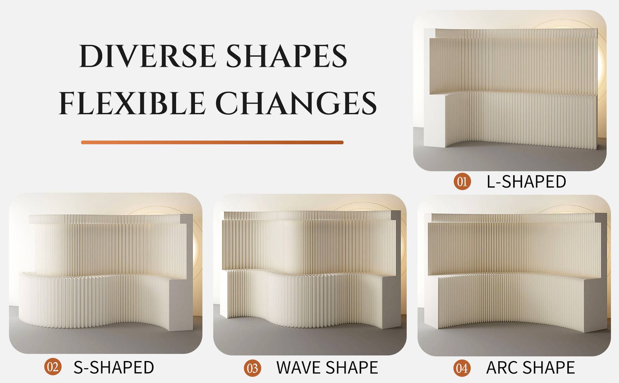 the different shapes of flexible changes