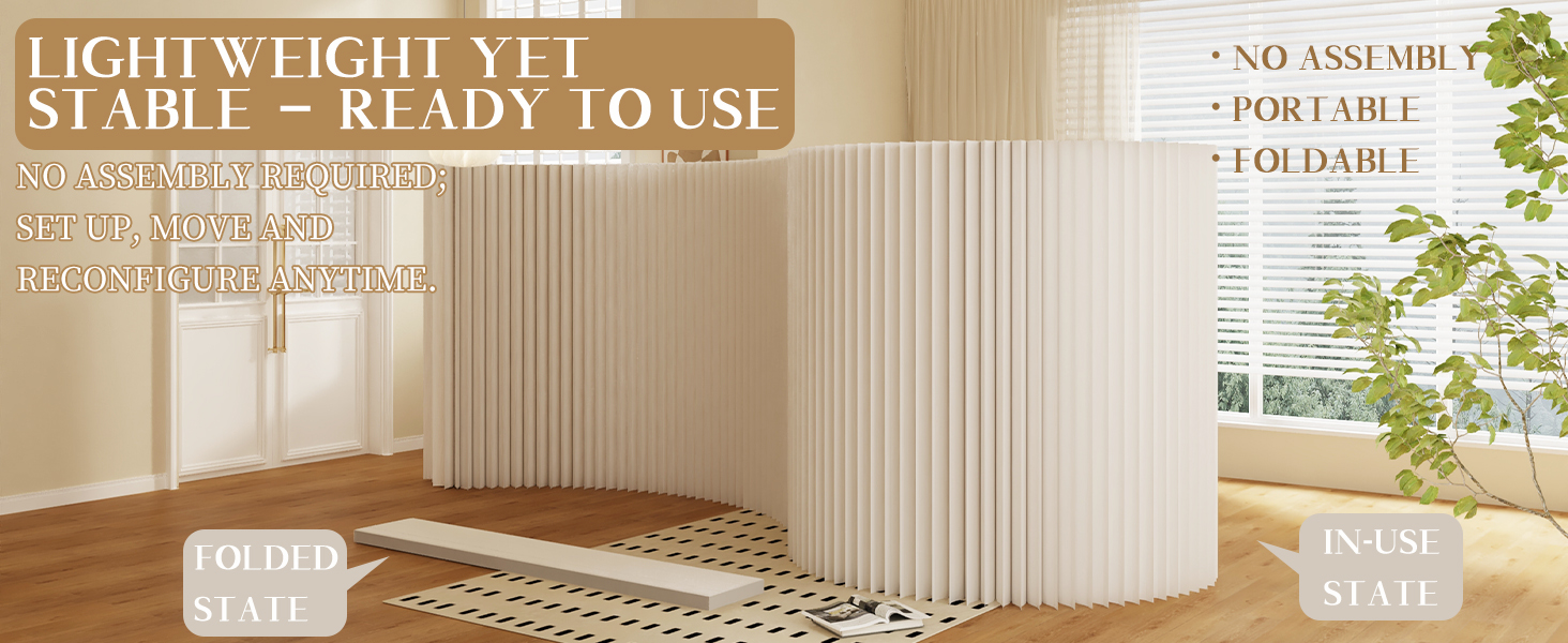 HELLOpoper foldable room divider product details 2